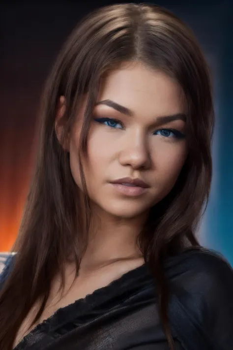 TaylorS as sexy (young Zendaya), blue eyes, 8k RAW photo, highest quality, <lora:add_detail:0.5> <lora:TaylorS:1>