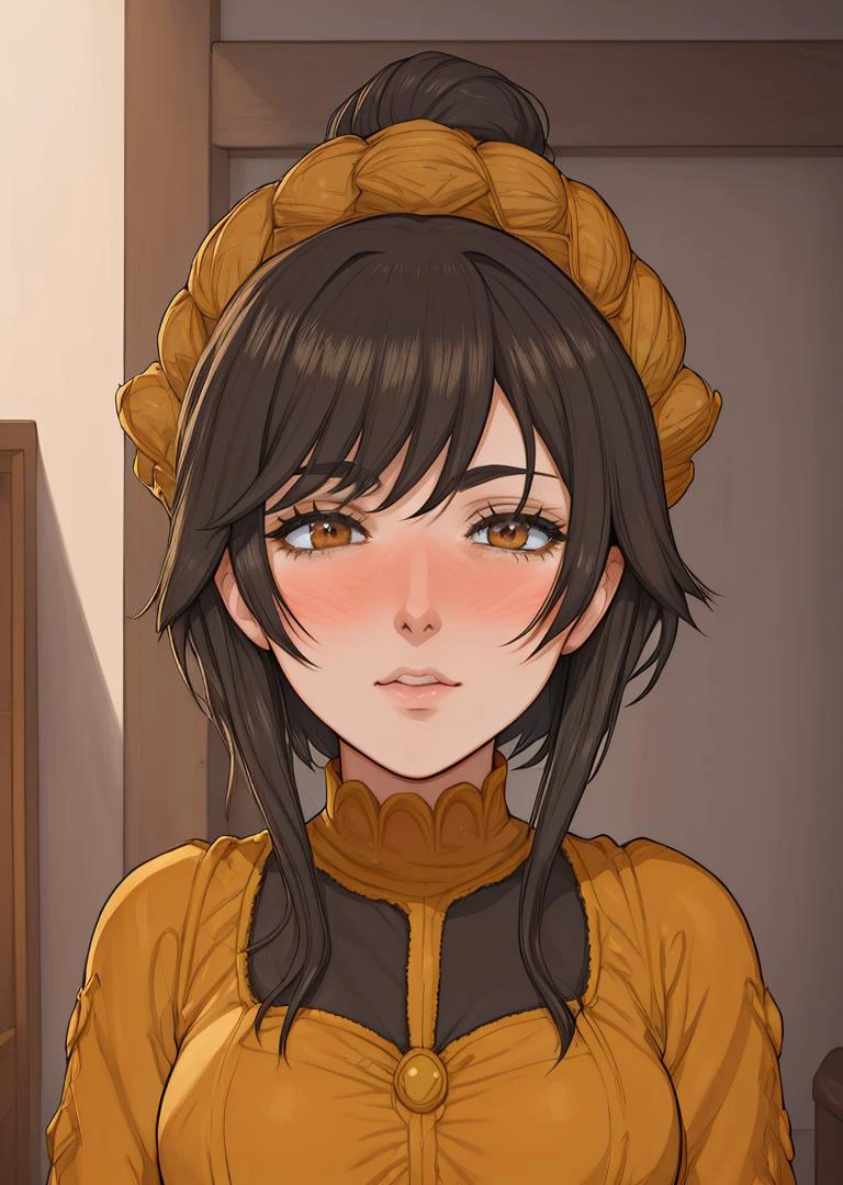 a portrait of a woman in a magical realism art style, blending everyday scenes with fantastical elements
best quality, masterpiece, intricate detail, anime screencap, <lora:tamarillo:0.8>