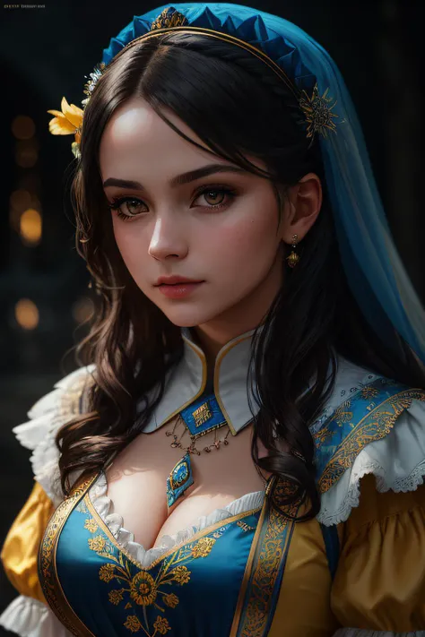a nice face girl from Ukraine holding flowers in blue yellow colors, wearing Ukrainian national dress, wearing Ukrainian national costume, in Vyshyvanka, 1girl, style-nebmagic, anatomically correct hands, masterpiece hands style-sylvamagic style-empire cloudport, trident logo, trident symbol, ((best quality)), ((masterpiece)), (detailed), (realistic),, magic landscape,elden ring, dark arts, the witcher,realistic photo,breath taking, sharp lense, professional photographie, 70mm lense, detail love, good quality, unreal engine 5, wallpaper, colerful, highly detailed, 8k, soft light, photo realistic, wide angle full body, 8k, Cinematography, photorealistic, epic composition Unreal Engine, Cinematic, Color Grading, Portrait Photography, Ultra-Wide Angle, Depth of Field, hyper detailed _SamDoesArt2_, photorealistic, realistic, photorealistic, best quality, super high resolution, beautiful, masterpiece, best quality, perfect lighting, best quality, super high resolution, photo realistic, super detailed, masterpiece, best quality,