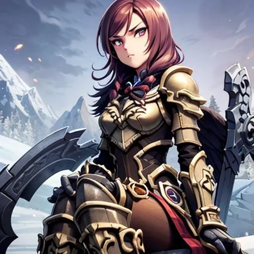 <lora:sxzDeathDarksiders_sxzDeath:0.8> (1 girl:1.2), death darksiders, thedeath, full plate armor, helmet, scythe, muscular, skull, (thedeath sitting on frozen throne:1.3), mountain, frozen ruins, volumetric lighting, front view, spread legs, low angle shot, domination, assurance, crown, looking down on the viewer, <lora:nishikino maki:0.8> nishikino maki, masterpiece, best quality, expressive eyes, perfect face