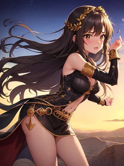 anime, hand of girl