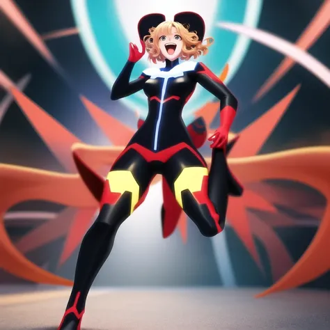 Anime, (vibrant Colors:1), (Pretty Woman:1) Screaming, Standing Pose, digital art, concept art, studio lighting, manga, bright colors, rule of thirds (crazy eyes,crazy smile,crazy face:1) <lora:johnsondesuv15-320-e1:0.25> <lora:crazyExpressions:1>