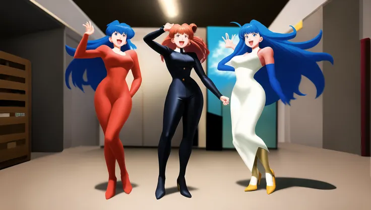 Anime, (vibrant Colors:1), (Pretty Woman:1) Screaming, Standing Pose, digital art, concept art, studio lighting, manga, bright colors, rule of thirds (crazy eyes:1),(crazy smile) <lora:johnsondesuv15-320-e1:0.25> <lora:crazyExpressions:0.8>
