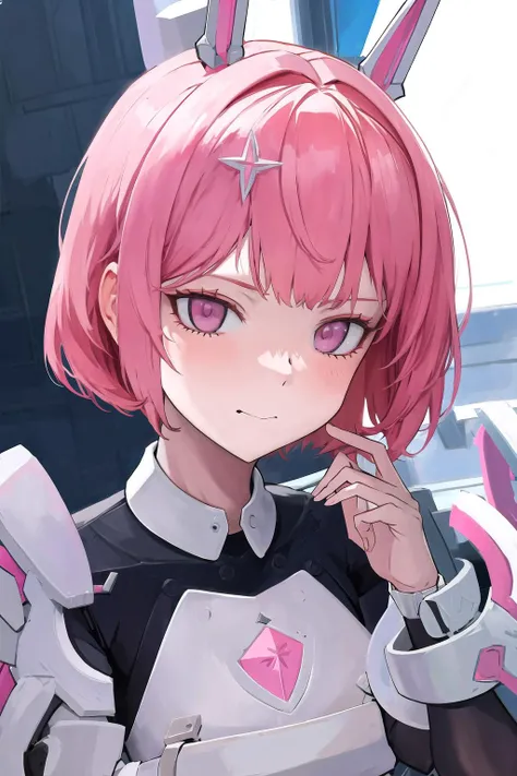 masterpiece, best quality, absurdres, <lora:noah-000012:1> noah_\(nikke\), pink_hair,
