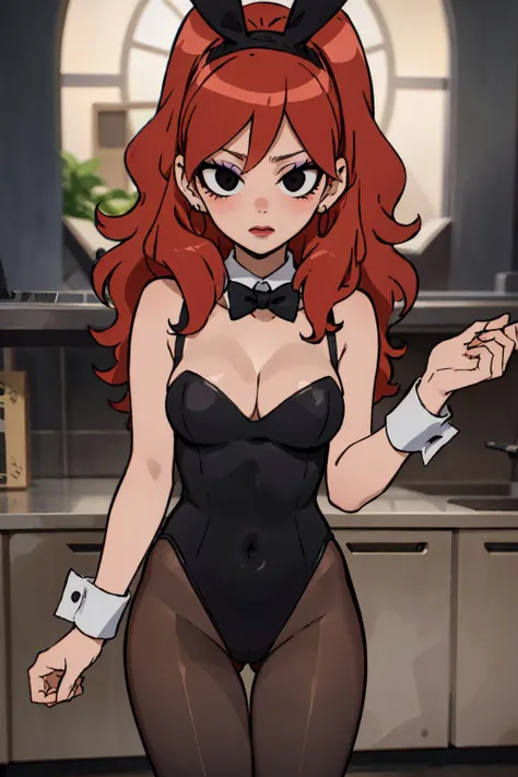 score_9, score_8_up, score_7_up, score_6_up, score_5_up, score_4_up, source_anime(bleach), realistic, 1girl, matsumotorangiku, breasts, animal_ears, playboy_bunny, solo, pantyhose, rabbit_ears, detached_collar, selfie, orange_hair, phone, longe_hair, pigtail, grey_eyes, leotard, bow, bowtie, large_breasts, cellphone, wrist_cuffs, v, fake_animal_ears, cleavage, looking_at_viewer, bare_shoulders, smile, tail, bed, blush, holding, black_leotard, skin_fang, smartphone, red_bow, rabbit_tail, fang, holding_phone, indoors, covered_navel, hair_between_eyes, red_bowtie, closed_mouth, collarbone, bangs, strapless, thigh_gap, cowboy_shot, strapless_leotard, highleg_leotard, sex_toy, hairband, fake_tail