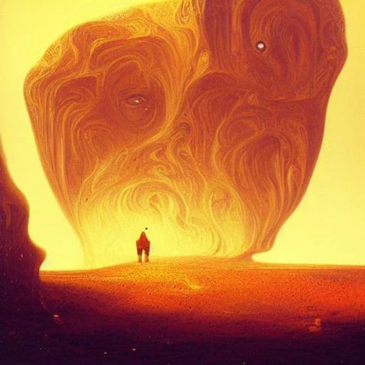 midjourney-style, man in a field