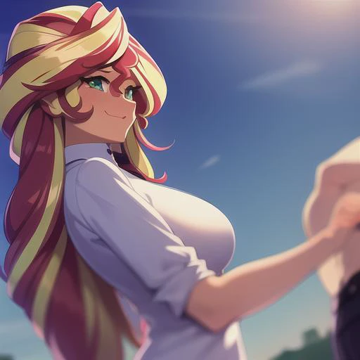 1girl, sunset-shimmer