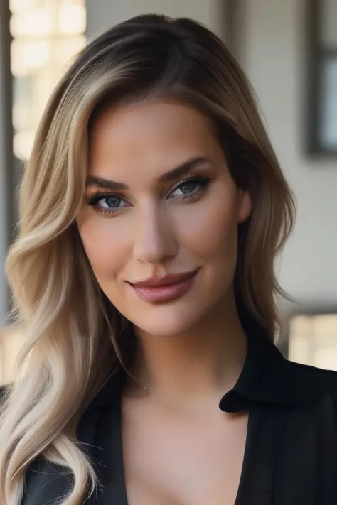 paigespiranac, (wearing a black blouse:1.4),(RAW photo, best quality), (realistic, photo-realistic:1.4), masterpiece, an extremely delicate and beautiful, extremely detailed, 2k wallpaper, Amazing, finely detail, extremely detailed CG unity 8k wallpaper, ultra-detailed, highres, soft light, beautiful detailed girl, extremely detailed eyes and face, beautiful detailed nose, beautiful detailed eyes,cinematic lighting,city lights at night,perfect anatomy,slender body,smiling <lora:paigespiranac:1>