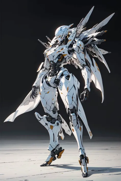 (8k, RAW photo, best quality, masterpiece:1.2),(realistic, photo-realistic:1.4),baimecha is a mecha,solo,full body, science fiction, helmet, humanoid robot, glowing, <lora:Holymecha:0.7>