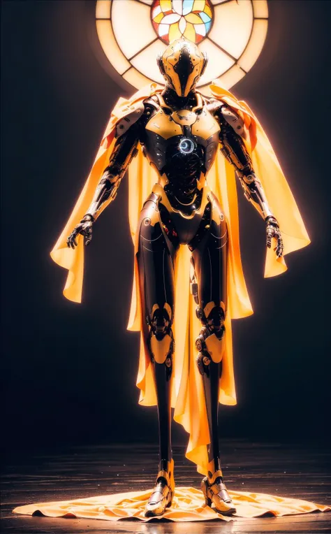 (8k, RAW photo, best quality, masterpiece:1.2),(realistic, photo-realistic:1.4), baimecha_Diablo ,solo,full body, science fiction, helmet, humanoid robot, glowing, sacred geometry,(stained glass:1.3), Mandala Art, muscle fibers, blood vessels, nervous system, viscous gooey blood dripping, wireframe, fractal, demonic, alien, translucent skin, infrared photography,otherworldly hues,surreal landscapes, unseen light, ethereal glow, vibrant colors, (ghostly effect:1.3),