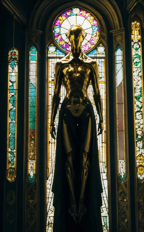 (8k, RAW photo, best quality, masterpiece:1.2),(realistic, photo-realistic:1.4), baimecha ,solo,full body, science fiction, helmet, humanoid robot, glowing, sacred geometry,(stained glass:1.3), Mandala Art, muscle fibers, blood vessels, nervous system, viscous gooey blood dripping, wireframe, fractal, demonic, alien, translucent skin, infrared photography,otherworldly hues,surreal landscapes, unseen light,