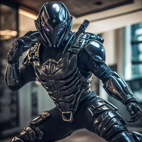 dramatic action shot of cybernetic cybord ninja with a suit made of chitinous armor, reminiscent of a beetle
sleek design, organic appearance
hyperdetailed photography, natural lighting, Nikon 70d, subsurface scattering, HDR, chromatic aberration, volumetrics dtx