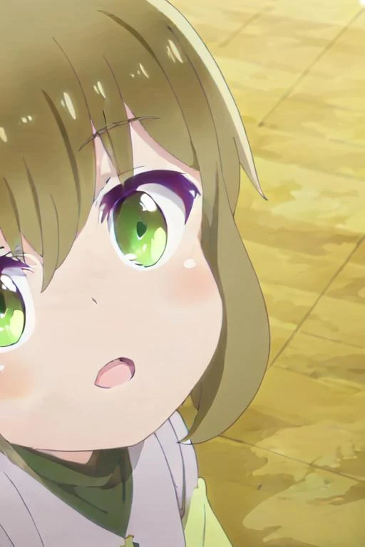((((((exorbitantly fantastically beautiful illustrated picture-perfect)))))) ((( shiny toddler shuri , brown hair, solo, 1girl, amethyst green eyes, hair between eyes, anime coloring <lora:Shuri-05:1>))) (((in town)))