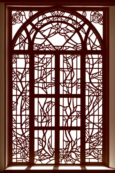 <lora:paper :0.6> HEZI, stained glass window