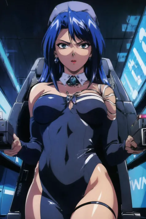 Anime style illustration of a nude woman on a space station, Nude Women, Big Breasts,Cyberpunk Anime Girl Mecha, perfect Anime Cyborg woman, ghost in the Shell&#39;Art Style, Anime Cyborg, Git anime, Git, A mix of anime robots and organic matter, Digital Cyberpunk - Anime Art, ghost in the Shellスタイル, Cyborg Girl, Completely nude