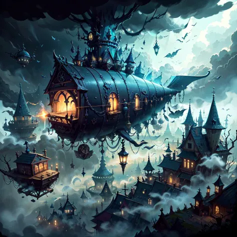 <lora:WitchcraftPunkAI:0.8>
WitchcraftPunkAI
dirigible, clouds , cluttered environment