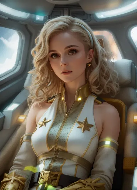 beautiful detailed eyes, beautiful detailed lips, extremely detailed face, long eyelashes, blonde hair, prominent features, soft lighting, realistic skin texture, vibrant colors, masterful brushwork, intense gaze, captivating expression, high-resolution portrait, (topless), (nipples), (finely crafted), (sensual)