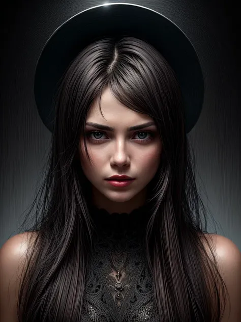 masterpiece,highest quality,best quality,fantastic realism,a beautiful young middle eastern woman ruled by the dark powers of the underworld,head looking a bit upwards in a magestic way,dangerous woman,(glossy lips:1.5),mystical,wet,natural lips,long flowy hair,detailed hair,hair in the air,messy hair,small lips,delicate lips,(death stare:1.5),detailed and intricate ornaments,vignetting,mosaic,patterns,intricate deetails,divine,paralell universe,multiverse,magic,storming,lightning,rose thorns,sharp reflections,water ripples,sparkles,light orbs,hyper realism,turbulence,wind,nephilim,motion blur,speed,force,folds,disturbance,rain,glitter,divine,magestic,emerald,ruby,raindrops hitting the water surface,leaves,(magic spell:1.5),(glowing:1.5),asian aehstetics,sigil,dark powers,extremely detailed,divine ellegance,(photorealistic:2),refractions,caustics,thundra,whirlwind,1001 nights,(surreal:1.5),global illumination,light bounces,breath taking beauty,grotesque malevolent demonic entity engraved into the details of the background,arms lifted in the air,glaring light from above,black magic,darkness,noble,<lora:add_detail:1>,<lora:epi_noiseoffset2:1>,