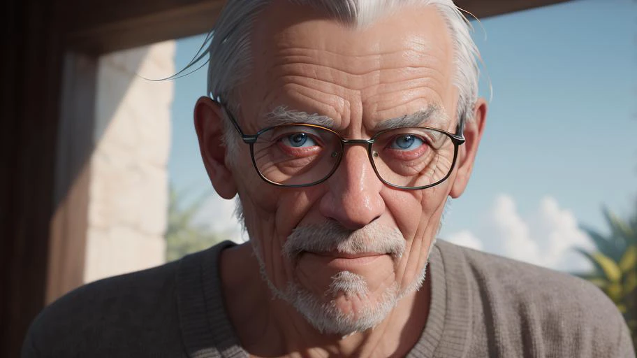 ((( delightful old man))) (((masterpiece))), ultra detailed, hyper realistic, 8K, ambient occlusion , volumetric lighting, intricate detail, beautifully color-graded, Natural Lighting, ultra photorealistic,