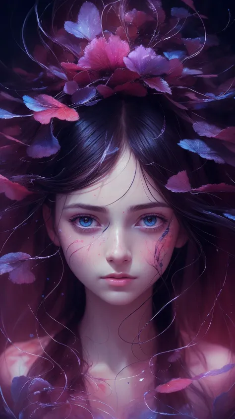 a (cute:1.1) girl, (epic portrait:0.85), flowing hair, sweaty skin, night, [[soft cinematic light, adobe lightroom, photolab, hdr, intricate, highly detailed, ]], (((by alan kenny, by agnes cecile ))), (depth of field), epic realistic, mystical haze