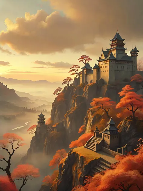 The glorious heights upon which sit the historical citadel, surrounded by a misty valley. Scenery.
In a style reminiscent of Rembrandt. With a touch of Japanese style. Sunset, selective colors.
3d.
surreal harmony.
<lora:Surreal Harmony:1>
<lora:Audrey Kawasaki Style:1>Audrey Kawasaki Style
<lora:RMSDXL_Enhance:1>
<lora:MJ52:0.7>