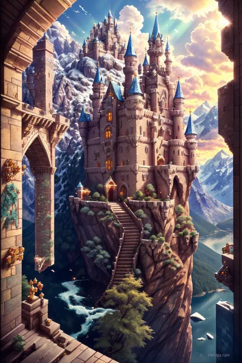 gems, <lora:Gem-Studded-V1:1>, A forbidden castle high up in the mountains, pixel art, (intricate details:1.12), hdr, (intricate details, hyperdetailed:1.15), (natural skin texture, hyperrealism, soft light, sharp:1.2), game art, key visual, surreal