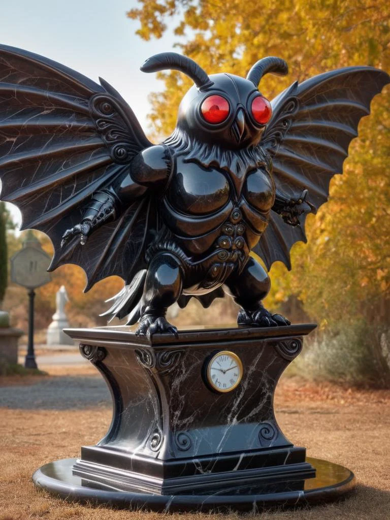 award winning photograph of a mothman with prophetic visions made of ObsidianMarble in wonderland, magical, whimsical, fantasy art concept, steampunk, intricate details, best quality, masterpiece, ultra shartp, hyper realistic, realism <lora:ObsidianMarble:0.8>