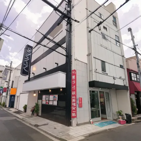 best quality, ultra-detailed, illustration,
fukuhara, storefront, scenery, outdoors, building, power lines, sky, real world location, road, street, lamppost, utility pole, sign, cloud
<lora:fukuhara_SD15_V1:1>
