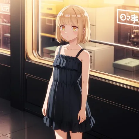 <lora:YuiHatimitu001:0.7>,<lora:add_detail:0.5>,solo,
YuiHatimitu,1girl,
blonde hair,
dress,shoulder strap,