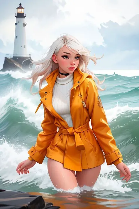 DEN_alice_delish,
portrait of a lighthouse keeper (walking on the rocks:1.2) on a dark (stormy night:1.2) wearing a yellow raincoat in the wind, (waves crashing:1.2) into the rocks, (storm:1.2), (wind swept:1.2), (gale:1.1), (tsunami:1.1), lighthouse, (night time:1.2), (wet rocks, rocks, rocky:1.2), (splashing waves:1.2), waves, (ocean spray:1.2), (lighthouse:1.1),
bokeh, f1.4, 40mm, photorealistic, raw, 8k, textured skin, skin pores, intricate details <lora:epi_noiseoffset2:1>, epiCRealism
