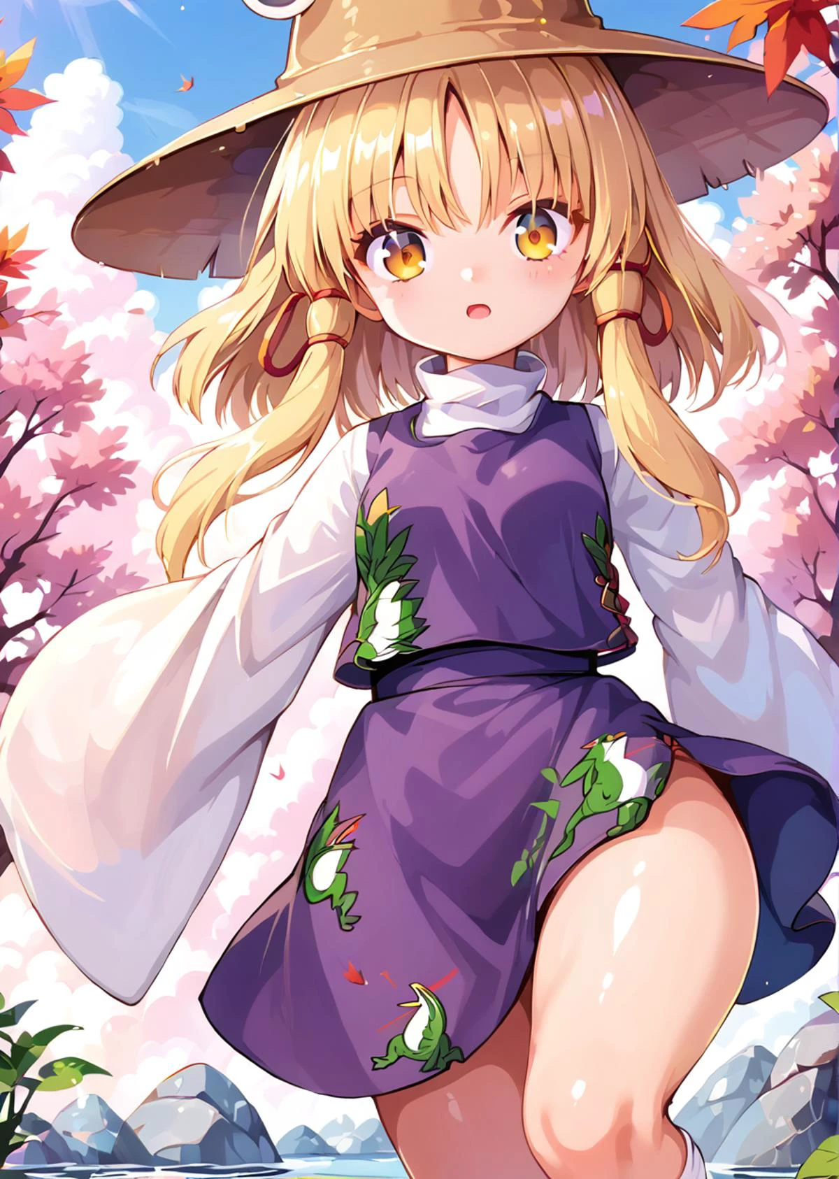 score 9, score 8 up, score 7 up, rating questionable,
detailed background,
<lora:suwako.pony:1>,
suwako,
wide hips, shiny skin,