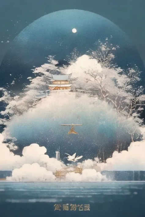 masterpiece,best quality,cute ukiyo-e,<lora:a1:1.2>,bird,