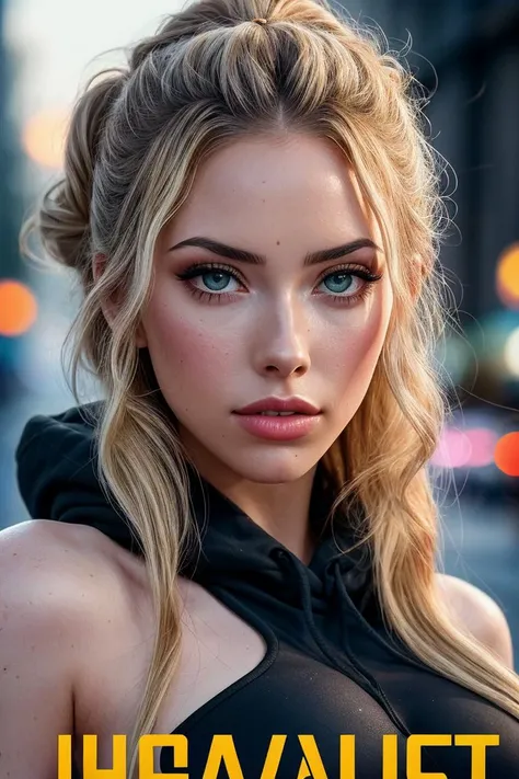 detailed movie poster of (3vam3nta:0.99), closeup portrait, perfect blonde hair, hair upsweep updo, posing, (modern photo, hoodie), Century Camera Co. Studio, 160mm f/8, 1/10s, ISO 25, ((tintype)), (analog, film, film grain:1.3), ((on an illuminated street, night, gritty)), 80s, ((detailed eyes)), (colorful), ((pervpulp512:1.2)), ((poster, 80s movie poster:1.1)), (credits), (movie title)