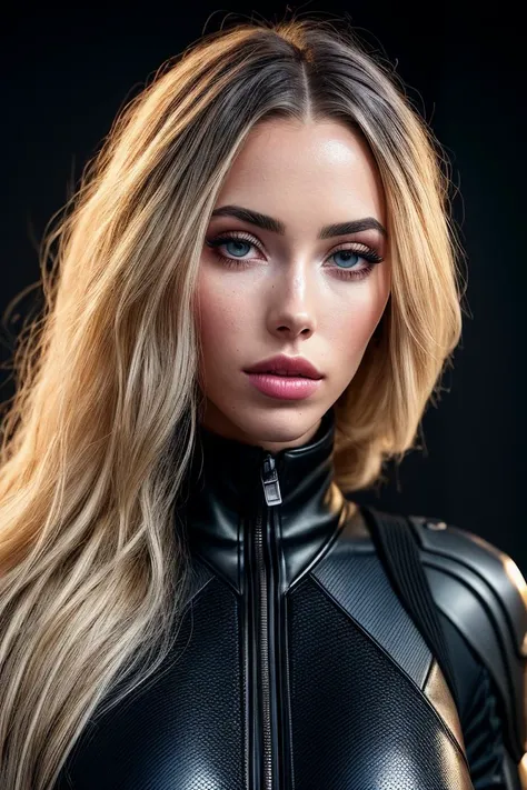 RAW photo of beautiful (3vam3nta:0.99), a woman with perfect blonde hair, wearing (black plugsuit:1.1), ((Urban Fantasy:1.1)), (plain yellow background:1.1), modelshoot style, (extremely detailed CG unity 8k wallpaper), professional majestic (photography by cindy sherman:1.1), (Kodak No 3A Folding Pocket Camera), 24mm, exposure blend, hdr, faded, extremely intricate, High (Detail:1.1), Sharp focus, dramatic, soft cinematic light, (upper body), (looking at viewer), (detailed pupils), 24mm, 4k textures, soft cinematic light, adobe lightroom, photolab, elegant, ((((cinematic look)))), soothing tones, insane details, hyperdetailed, low contrast