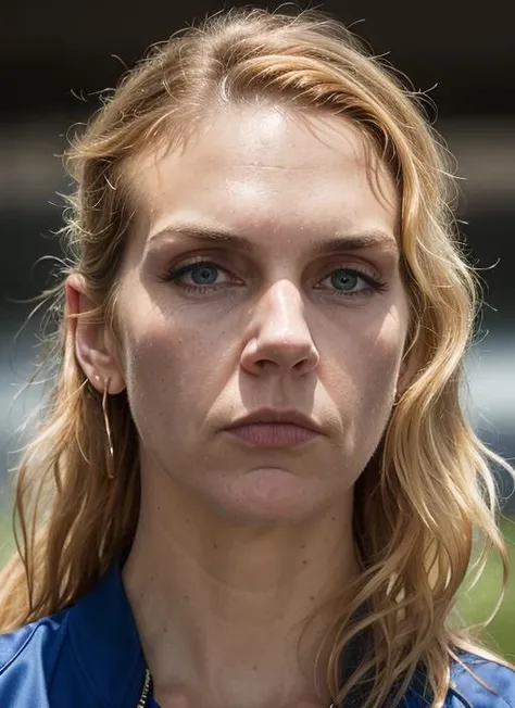 A stunning intricate color close up portrait of (sks woman:1) , wearing Jumpsuit, epic character composition, sharp focus, natural lighting, subsurface scattering, f2, 35mm, film grain, , by David LaChapelle, <lora:lora-small-rhea-seehorn-v1:1>