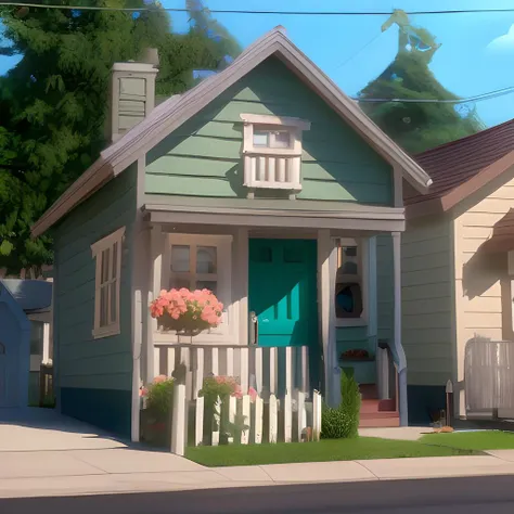 dreamworks artstyle, small house