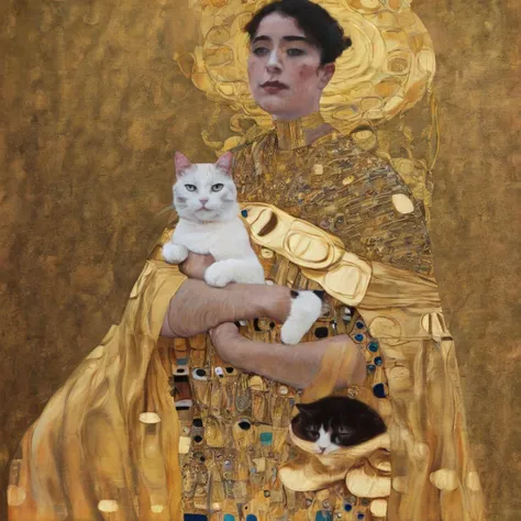 masterpiece,best quality,<lora:tbh145-sdxl:0.7>,cat,illustration,style of Fernando Botero,
