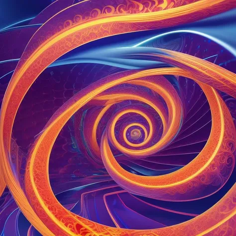 3D rendering of infinite fractal loops, Never Ending Loop