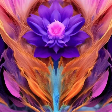 a surrealist flower, Elemental Flowers
