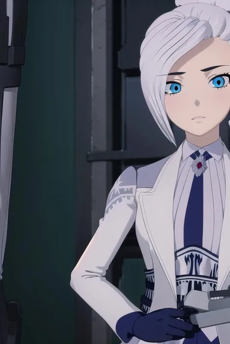 winterschnee, <lora:winterschnee-lora-nochekaiser:1>,
winter schnee, blue eyes, white hair, hair bun, single hair bun,
BREAK gloves, boots, necktie, black gloves, belt, pants, black footwear, uniform, high heels, coat, blue pants, knee boots, black necktie, high heel boots, white coat,
BREAK indoors, castle,
BREAK looking at viewer, (cowboy shot:1.5),
BREAK <lyco:GoodHands-beta2:1>, (masterpiece:1.2), best quality, high resolution, unity 8k wallpaper, (illustration:0.8), (beautiful detailed eyes:1.6), extremely detailed face, perfect lighting, extremely detailed CG, (perfect hands, perfect anatomy),