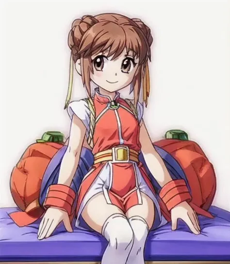 white background, <lora:add_detail:1>,1girl,solo,<lora:ç¥å
µå°å°çµåååé¿è_v1.0:0.8> ,asha,best quality,white legwear,small breasts,skinny,smile,looking at viewer,