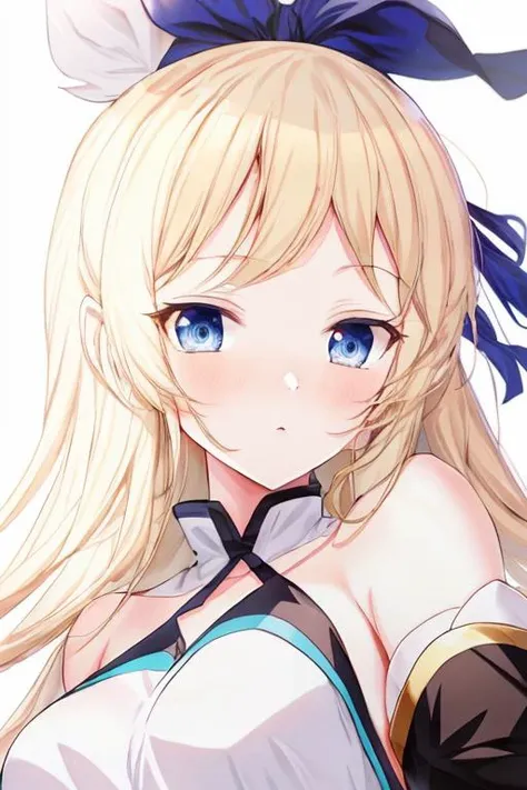 anime, face, blonde hair, blue eyes, long hair, white background,<lora:ririko-000007:1>