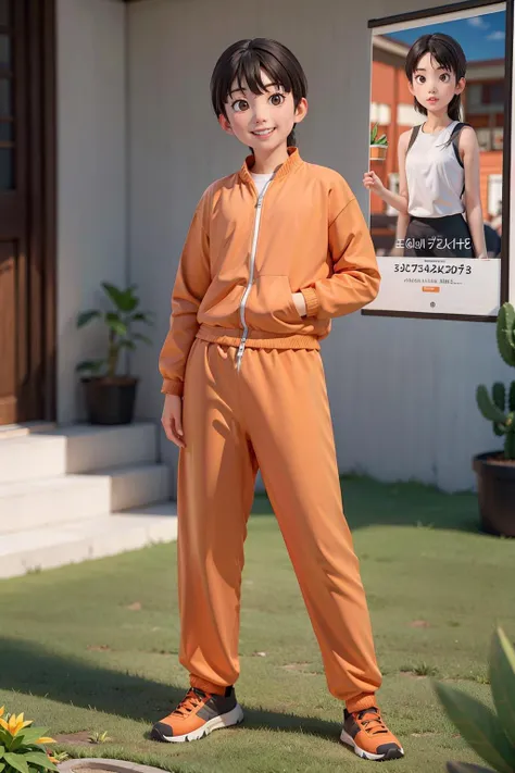 (simple background:1.5),(poster design:1.2),magazine photography style,uniformly staged images,flat yet expressive,visual impact,dramatic and tension,cinematic lighting effects,vivid color,(orange track suit,sports style,younger athlete,1 boy),standing,light smile,wind effect,cactus potted plant on balcony,targeted lighting,moody lighting,atmosphere depth of field,C4D renderer,super vista,super wide Angle,<lora:IPrenwu_12:1:lbw=FAC>,dynamic pose,masterpiece,high quality,