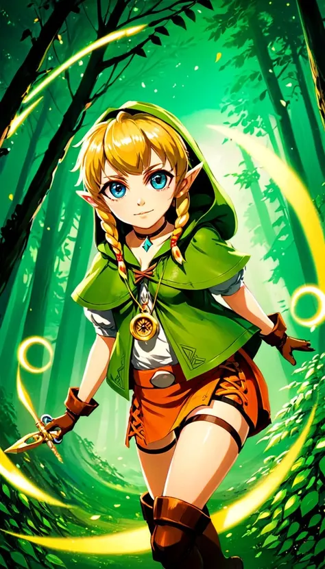 anime artwork Linkle, extremely beautiful glowing piercing eyes, cinematic scene, hero view, action pose, scenery, detailed background, vivid, masterpiece, best quality, high quality, absurdres <lora:linkle_xl_v1:1> . anime style, key visual, vibrant, studio anime, highly detailed