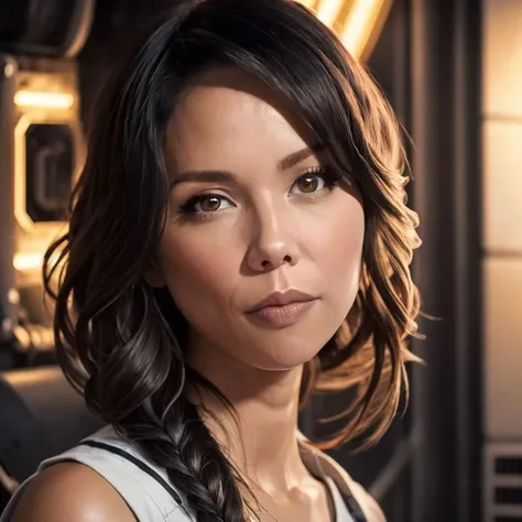 ((1girl)), portrait of Lexa Doig, background Space Station Interiors, Energy cores and power generation rooms), (masterpiece, extremely detailed skin, photorealistic) , <lora:lexadoig:0.8>
