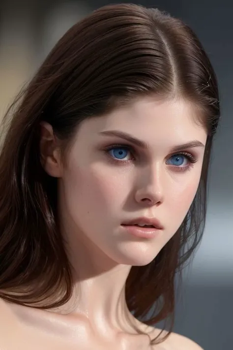 (face closeup:1.0) photo of (CR-AlexandraD4ddario-v11-jjonahjameson:0.95) as a (young:1.0) woman, (oiled shiny skin:1.0), (slick undercut hair:1.1),
(8k uhd:1.0), (best quality:1.0), (masterpiece:1.0), (sharp focus:1.0), grey background,