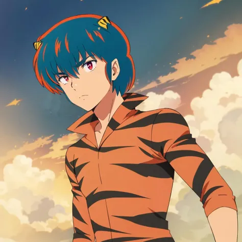 <lora:Rei001:0.7>,solo,
Rei,1boy,
tiger print bodysuit,