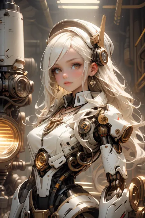 (((masterpiece))), (((best quality))), ((ultra-detailed)), (highly detailed CG illustration), ((an extremely delicate and beautiful)),cinematic light,((1mechanical girl)),solo,(cowboy shot:1.2),(machine made joints:1.2),((machanical limbs)),(blood vessels connected to tubes),(mechanical vertebra attaching to back),((mechanical cervial attaching to neck)),expressionless,(wires and cables attaching to neck:1.2),(wires and cables on head:1.2),(character focus),science fiction,extreme detailed,colorful,highest detailed, loongs,fengs,background,