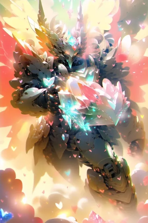 <lora:srd_v2:1><lora:epiNoiseoffset_v2Pynoise:-2> galaxy,
a (mecha:1.1) with sleek and dangerous design, (red glowing eyes:1.2), full body, highly detailed, (RRS:0.95),(FRS:1.05), (black armor:1.15), (glowing panels:1.2), (slender:1.05), (skull:0.9), (crystal:1.25), sparkle, (glowing crystal:1.3), (blue sunrays:1.2), (ice:0.8), heart,
<lora:fairy:1:1:lbw=OUTALL> <lora:CupidTech-22:1>(cupidtech:1.25)