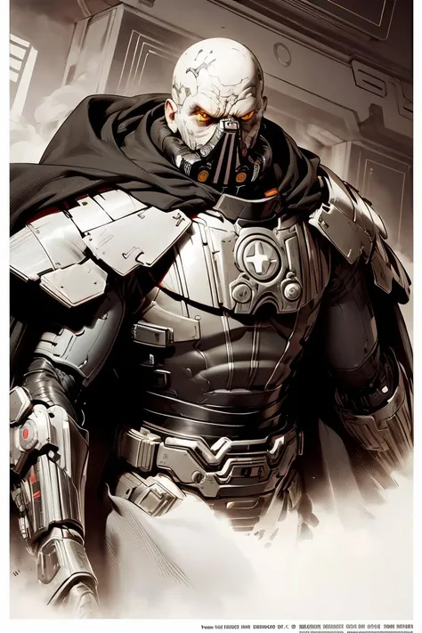(best quality, masterpiece, beautiful and aesthetic:1.2, colorful, dynamic angle) 1boy, darth malgus, angry, yellow eyes, respirator mask, carbon fibre armor, cape, upper body, (high contrast, official art, extreme detailed, highest detailed)
<lora:darthmalgus:0.8>